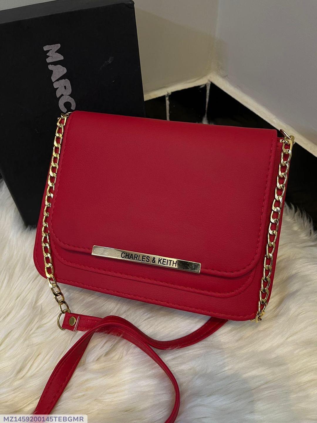 Chic red crossbody bag