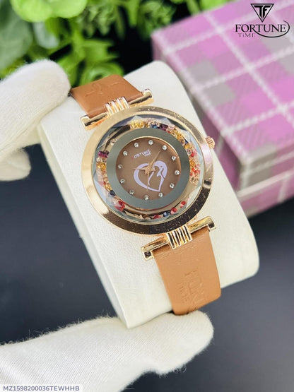 Casual women's watch with date feature
