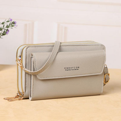 Brown faux leather shoulder bag – latest design 2025