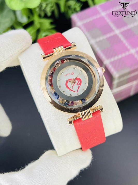 Casual women's watch with date feature

