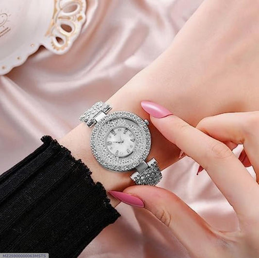 Round dial watch with modern design – Femina